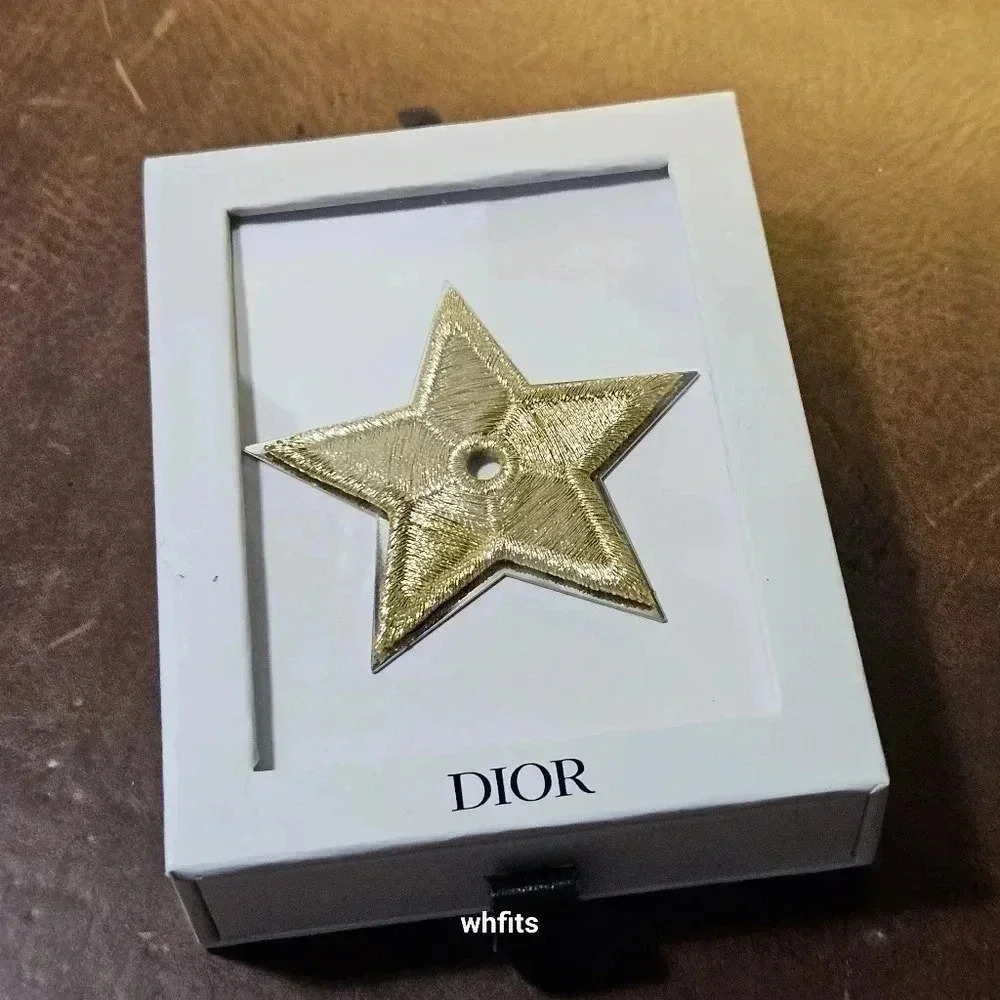 Christian Dior Gold Star Pin New in Box!
